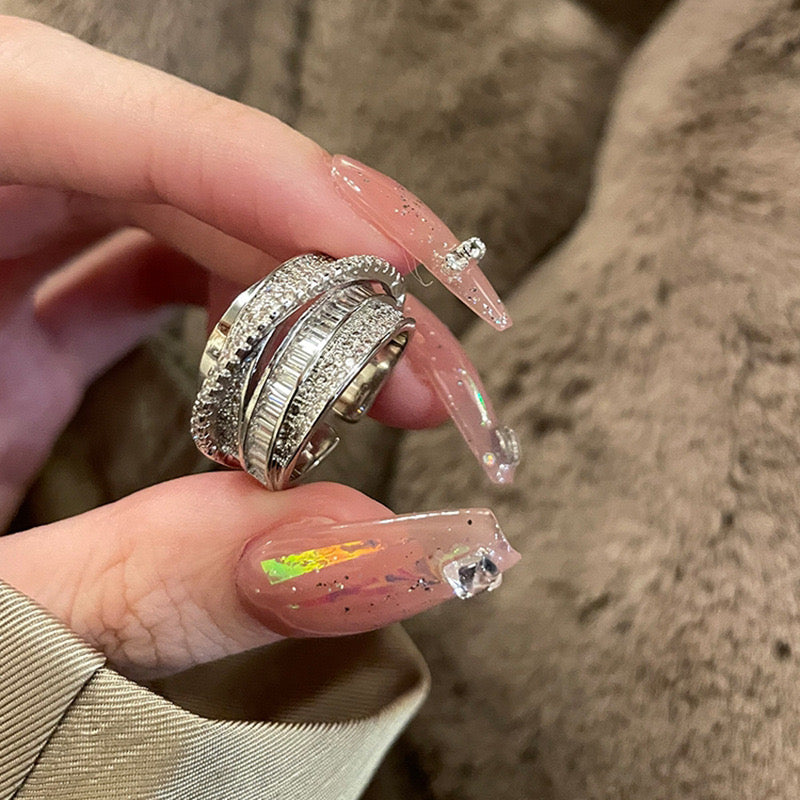 Tri-Layer Sparkle Ring