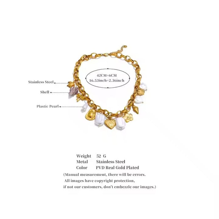 Sao beach charm necklace