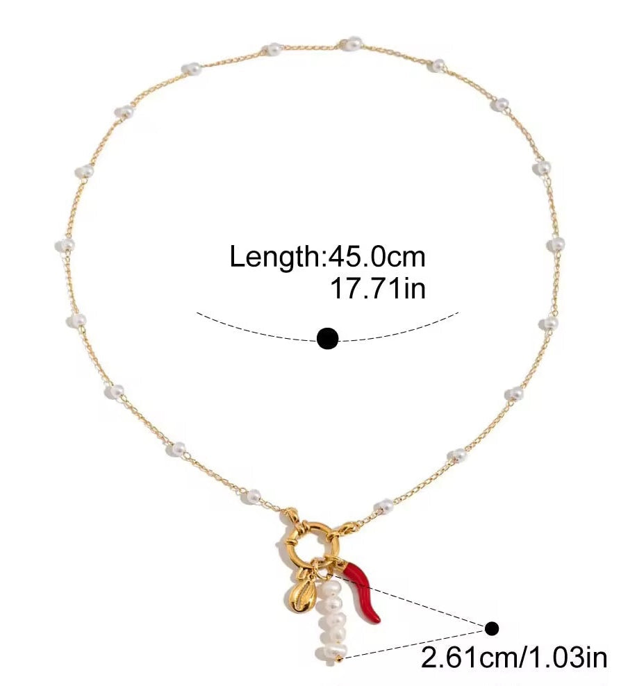 Chill Charm Pearl Necklace