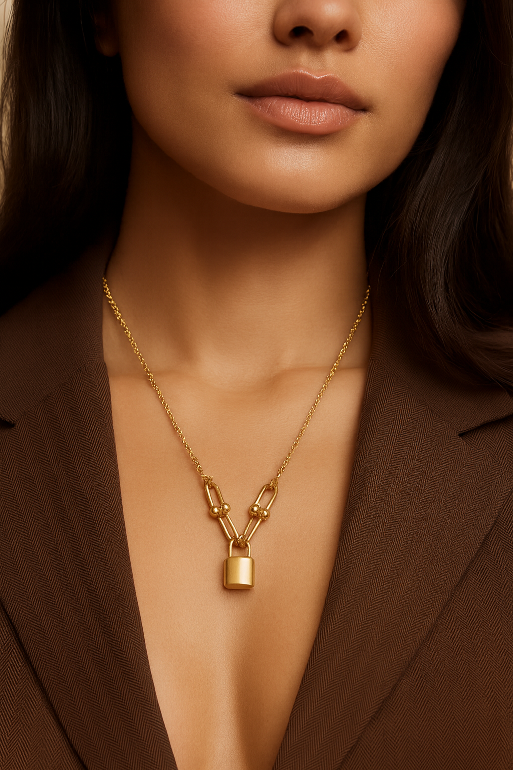 Luxe Lock Statement Chain