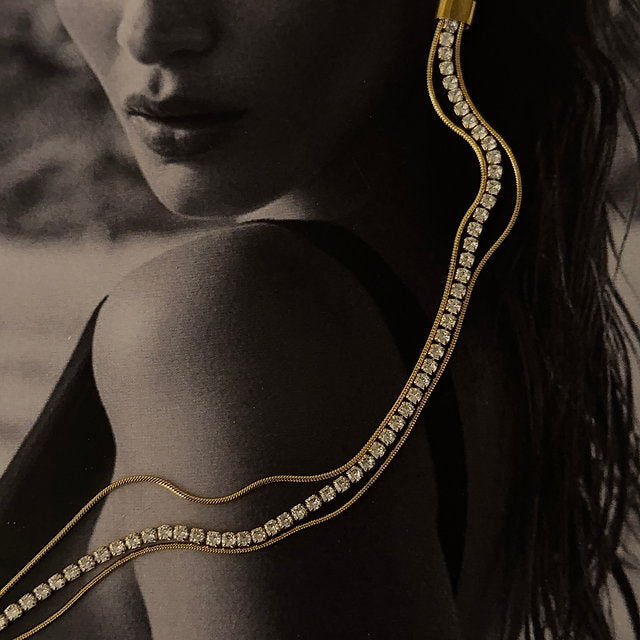 Serene stack tennis bracelet