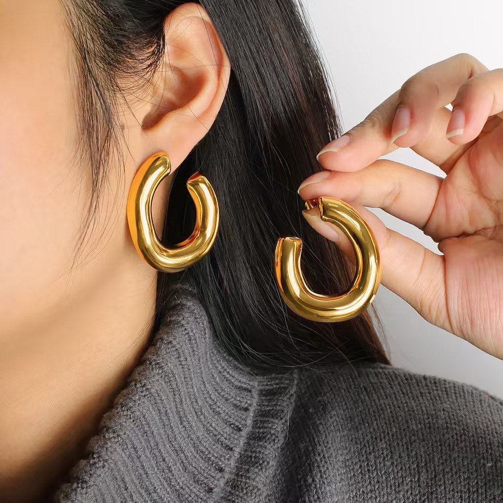 Roma gold earrings