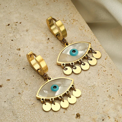 Aura Shield Evil Eye Earrings