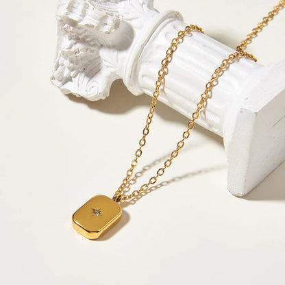 Stellar Glow Gold Pendant