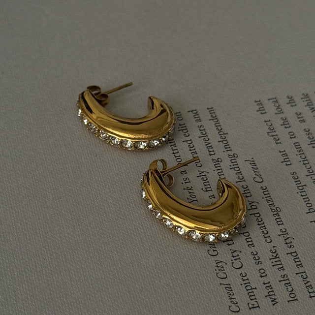 Hailey Luxe Curve Hoops