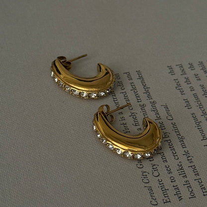 Hailey Luxe Curve Hoops