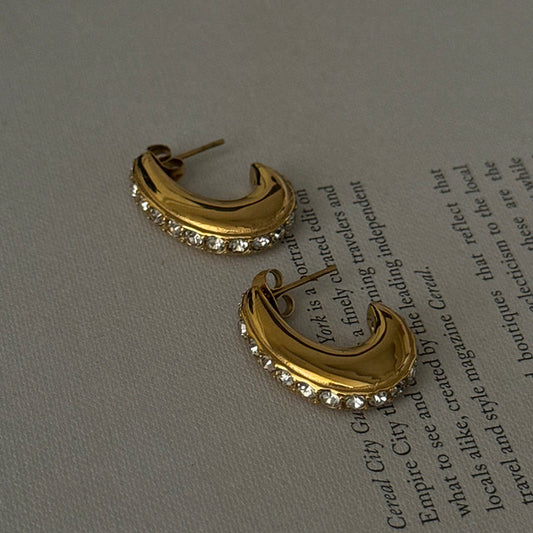 Hailey Luxe Curve Hoops