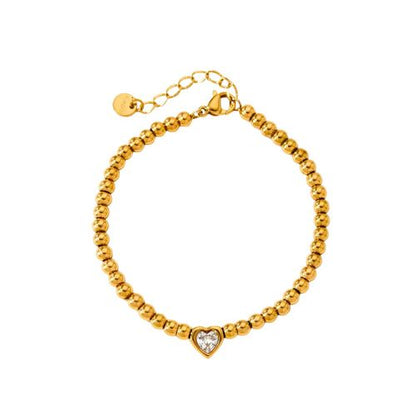 HeartGlow Beaded Bracelet