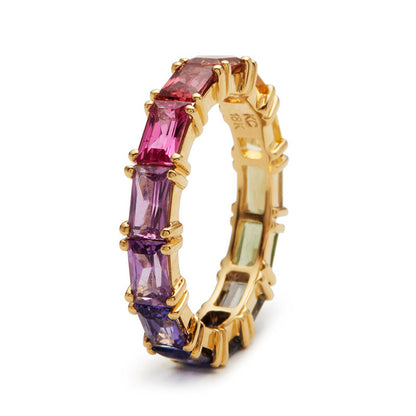 Prism Glow Baguette Ring