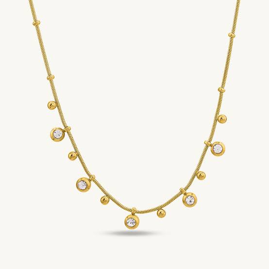 Solitaire Drip Necklace