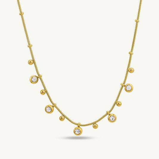 Solitaire Drip Necklace