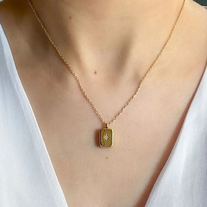 Stellar Glow Gold Pendant