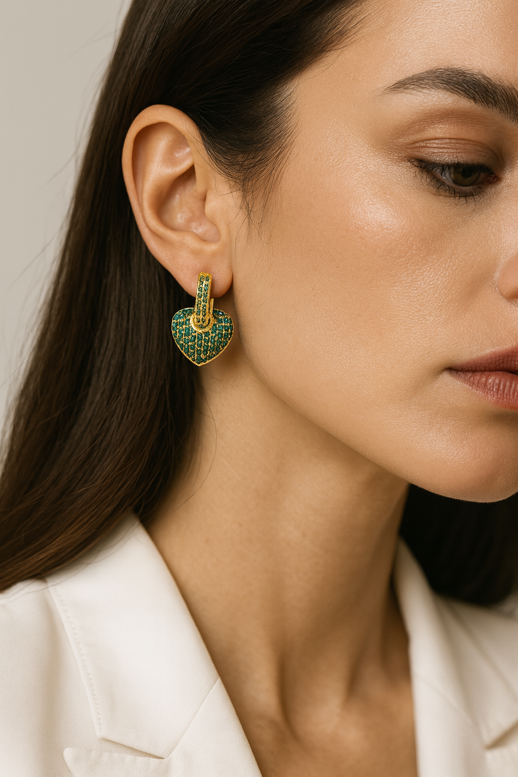 Paris Emerald Heart Drops