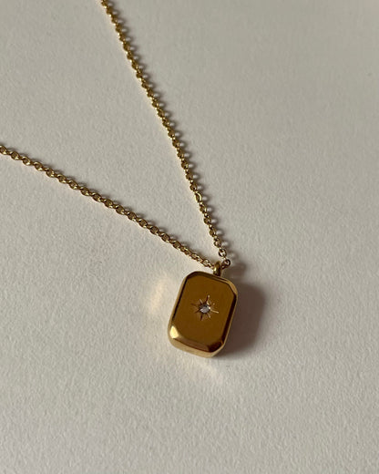 Stellar Glow Gold Pendant