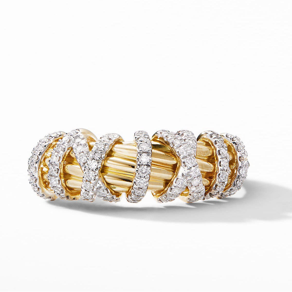 Infinity Twist Pavé Ring
