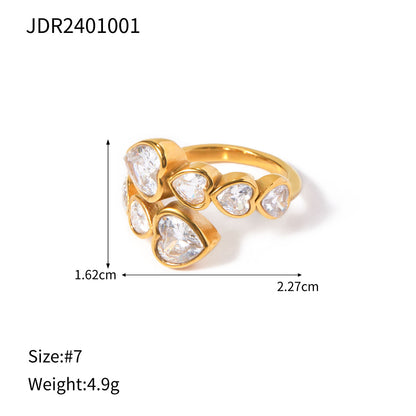 Eternal Hearts Gold Ring