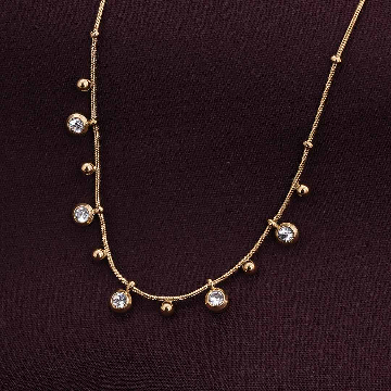 Solitaire Drip Necklace