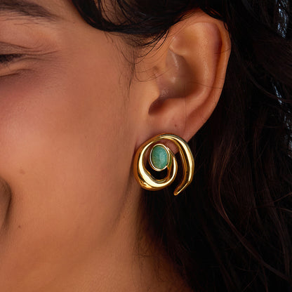 Aqua aura studs