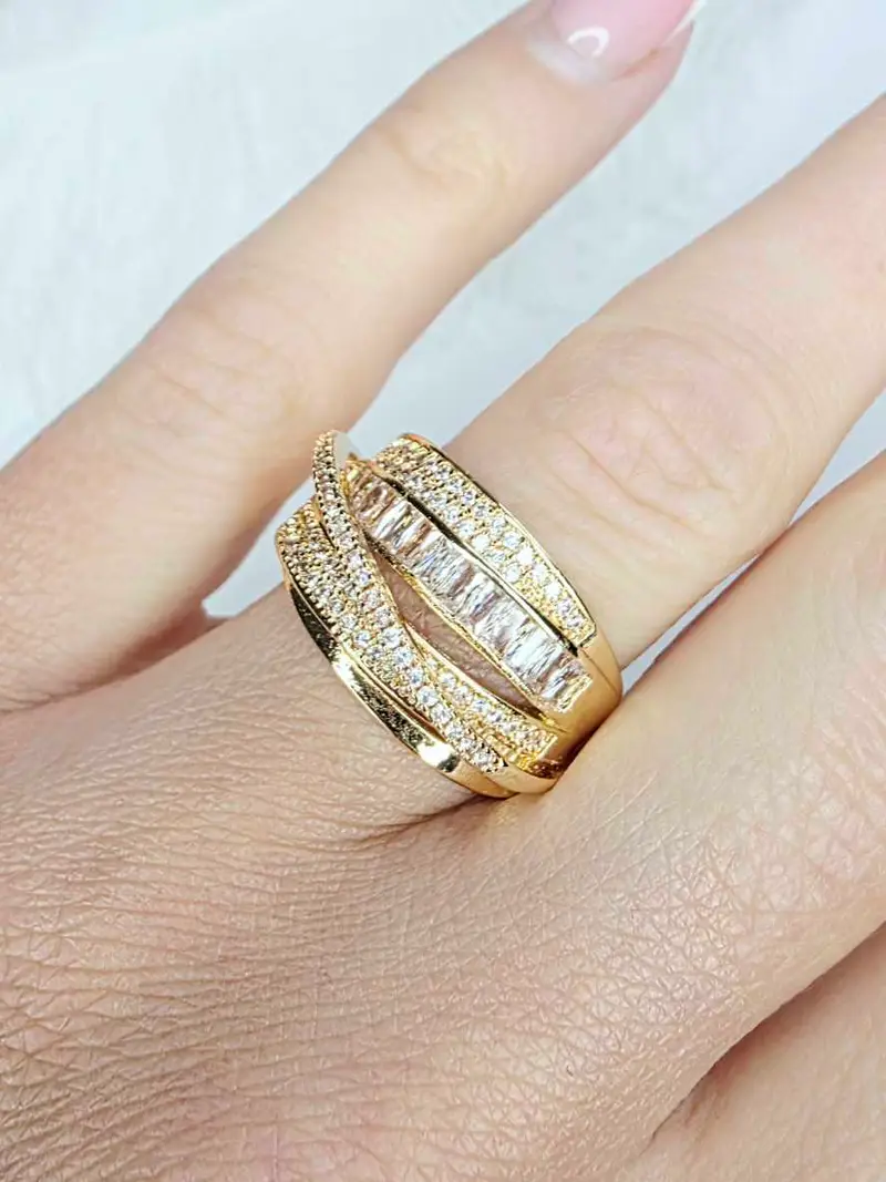 Tri-Layer Sparkle Ring