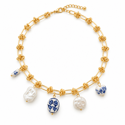Claire de Pearl Necklace – Modern Luxury Handcrafted Pearl Necklace