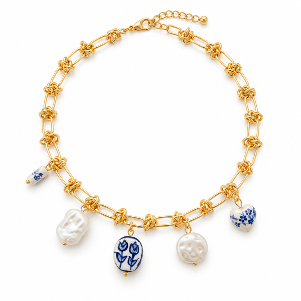 Claire de Pearl Necklace – Modern Luxury Handcrafted Pearl Necklace