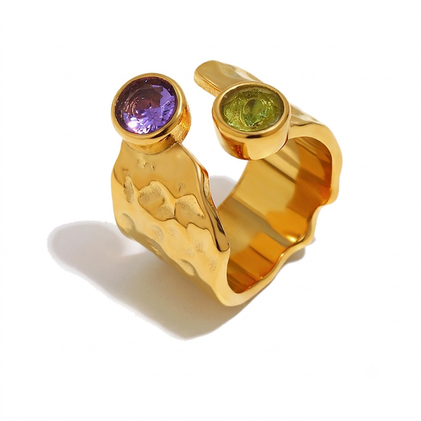 Confetti gem ring