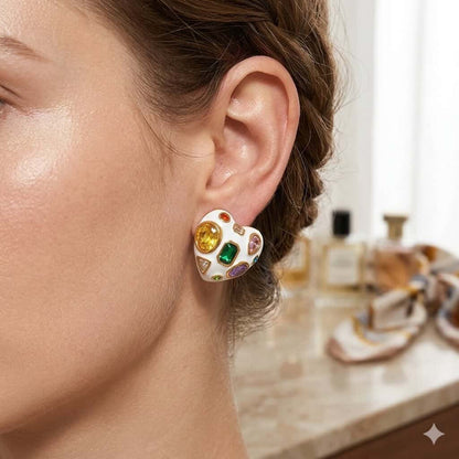 Ivory Confetti Earrings
