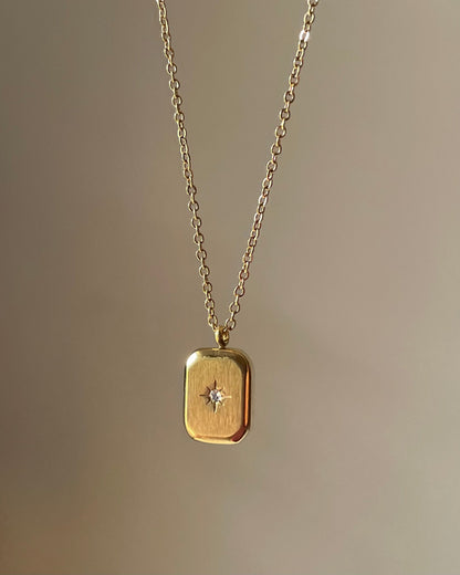 Stellar Glow Gold Pendant