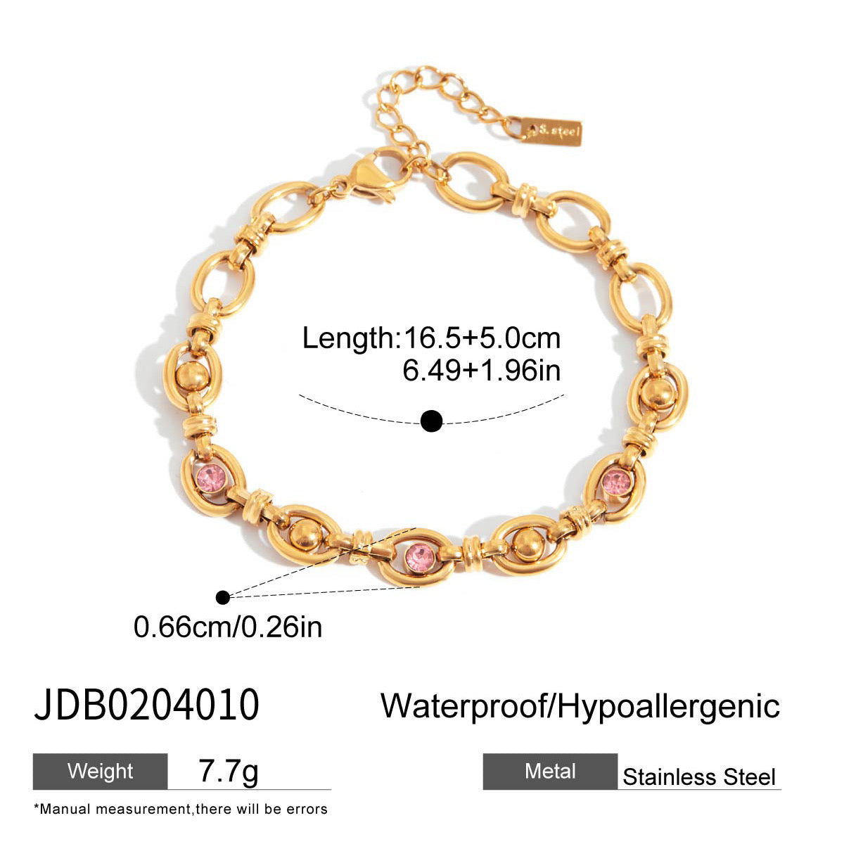 Dolce blush bracelet