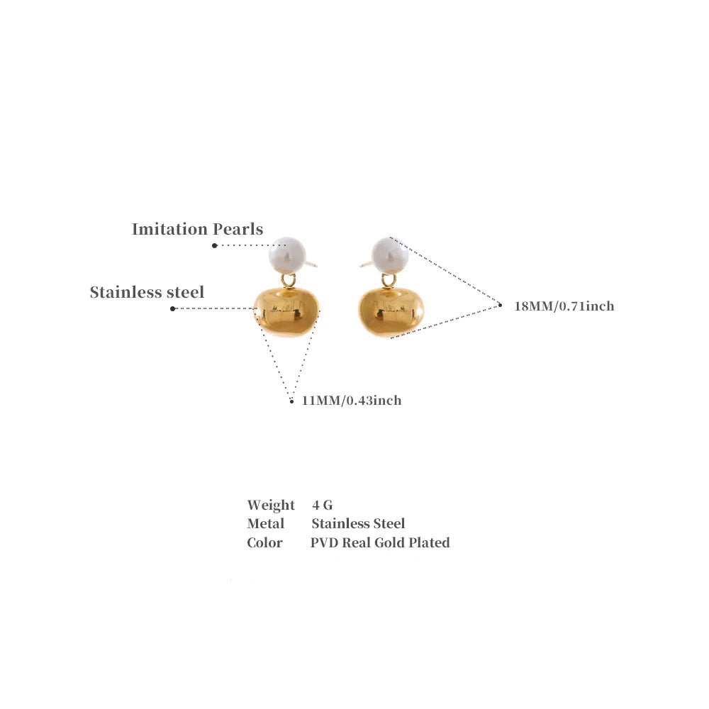 Alia Pearl Droplet Studs