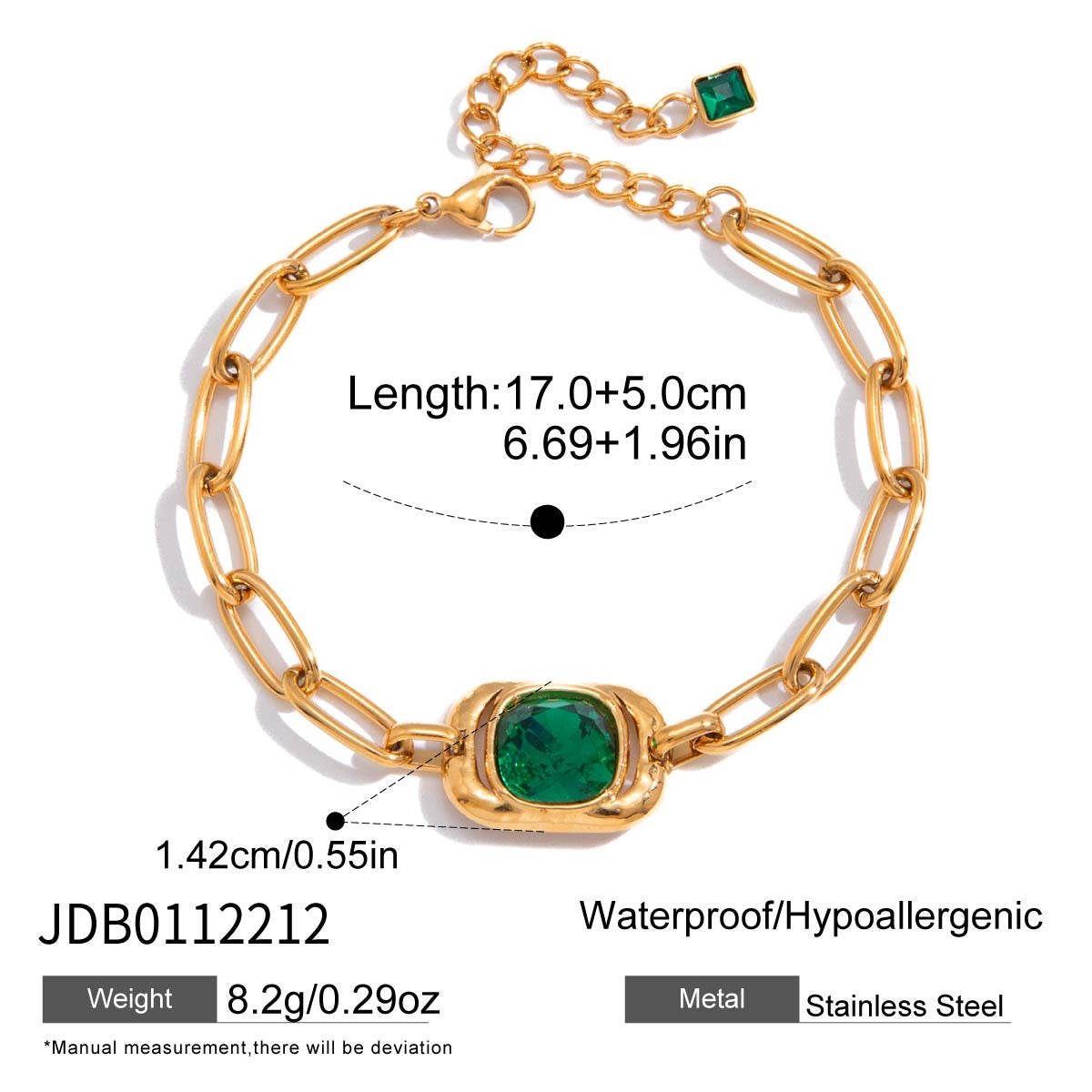Emerald muse bracelet