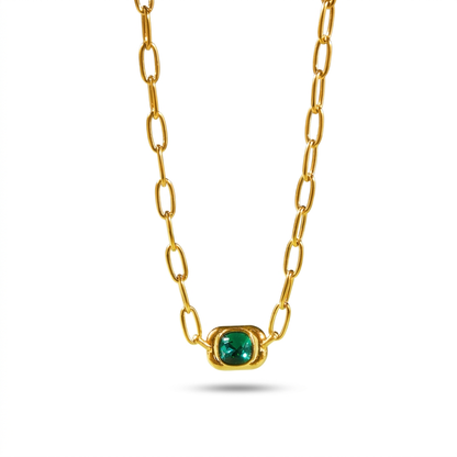 Emerald muse necklace