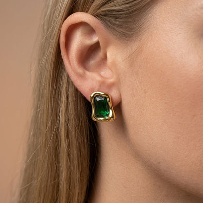 Emerald Muse Studs