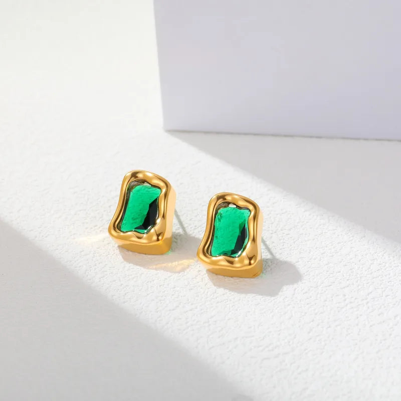 Emerald Muse Studs