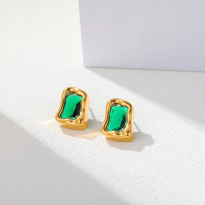 Emerald Muse Studs