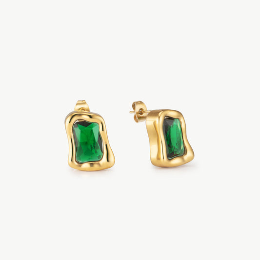 Emerald Muse Studs