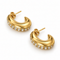 Hailey Luxe Curve Hoops