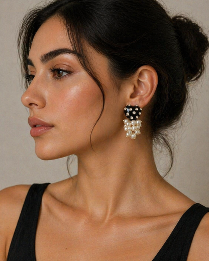 Noir Clustre Earrings