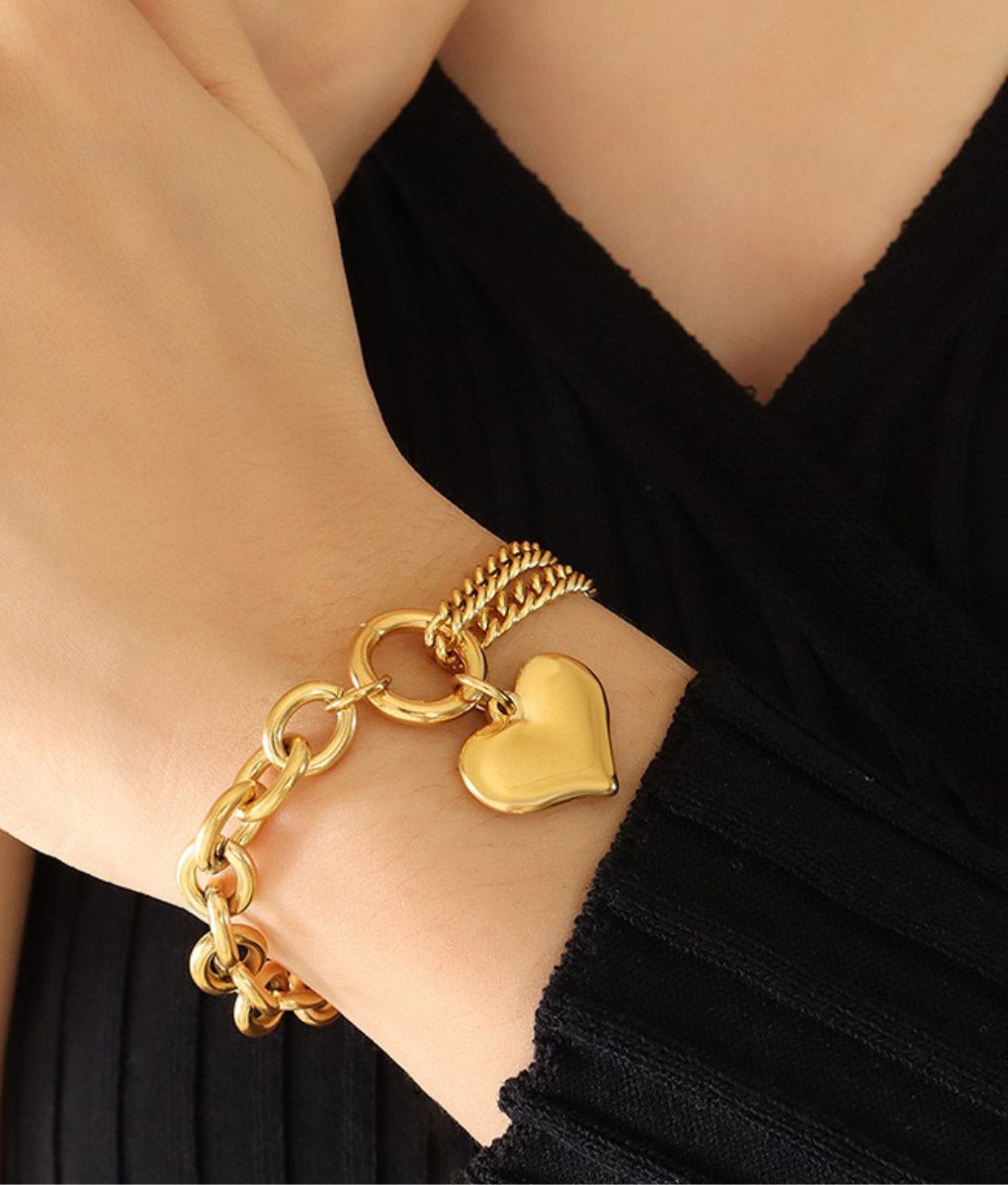 Heart Link Bracelet