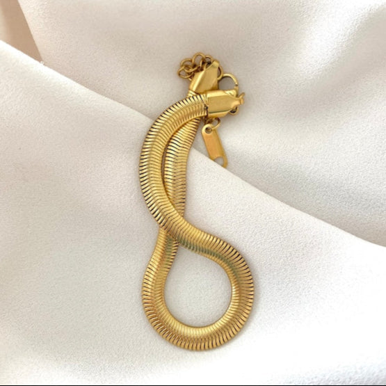 Gold Filled Herringbone bracelet