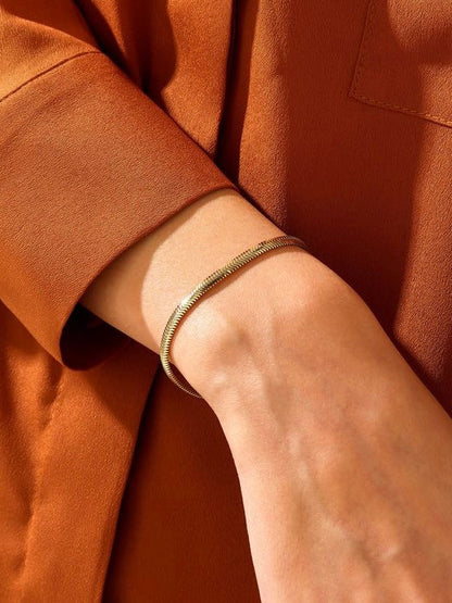 Gold Filled Herringbone bracelet