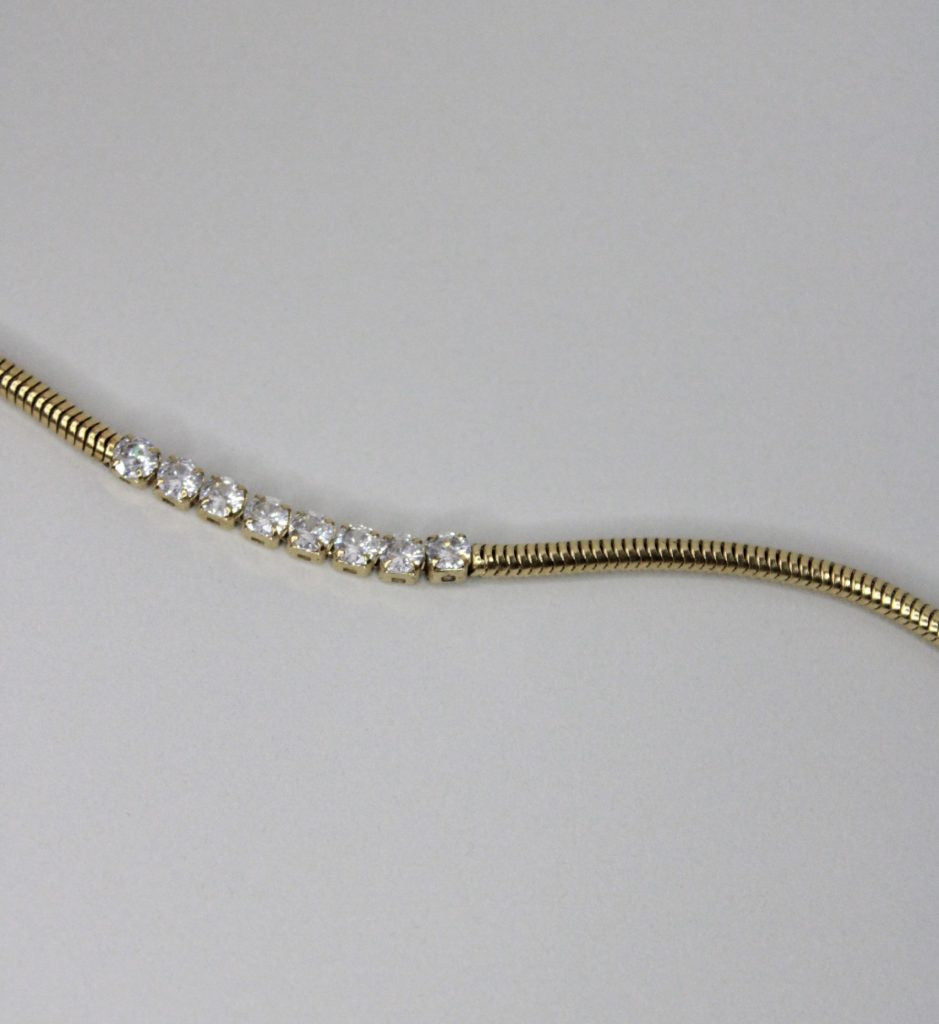 Crystal Beam Snake Bracelet