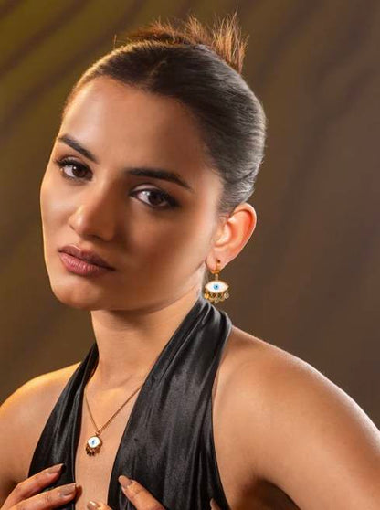 Aura Shield Evil Eye Earrings