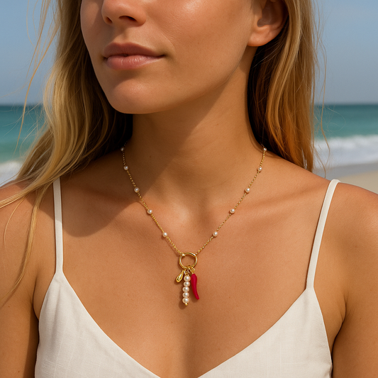 Chill Charm Pearl Necklace