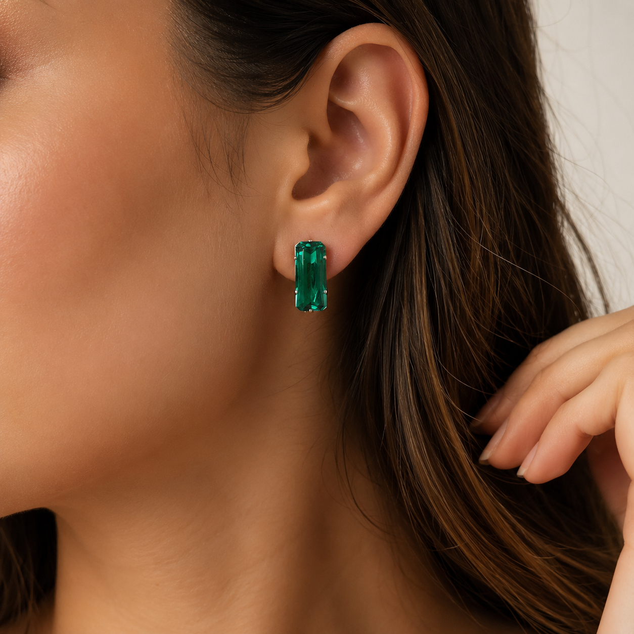 Emerald Muse Studs