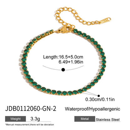 Emerald Tennis  Bracelet