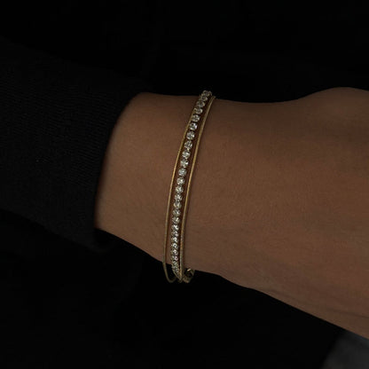 Serene stack tennis bracelet