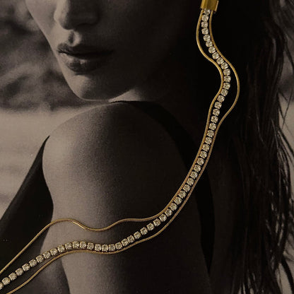 Serene stack tennis bracelet