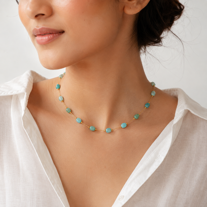 Lagoon beaded necklace