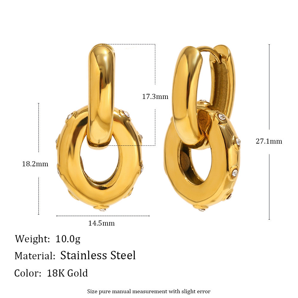 Rachel Round Earrings